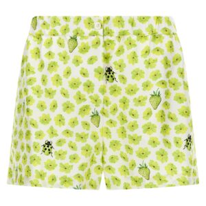 Multicolor Silk Bermuda Shorts