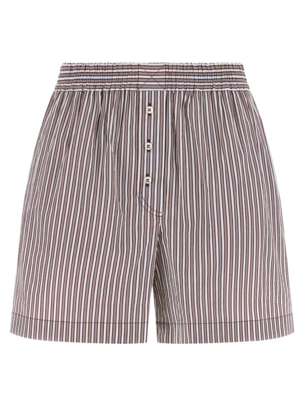 Bordeaux Cotton Bermuda Shorts