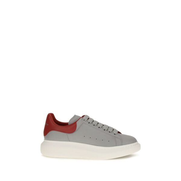 Gray Calf Leather Bos Taurus Platform Sneakers