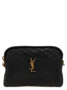Black Lamb Leather Crossbody Bag