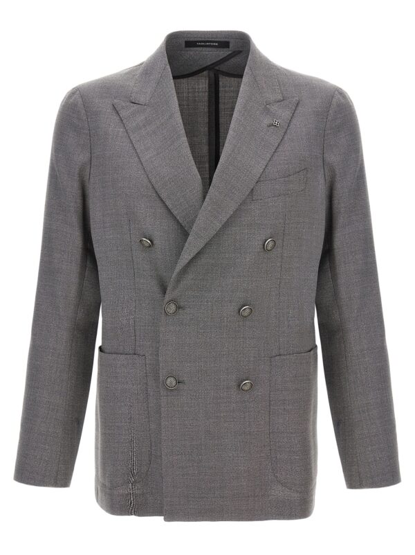 Gray Virgin Wool Blazer