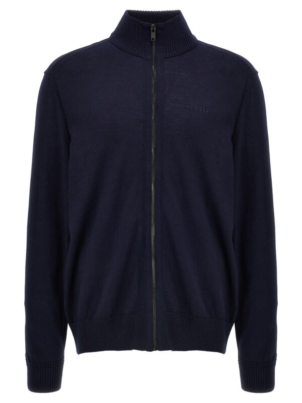 Blue Wool Cardigan