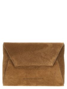 Brown Calfskin Clutch Bag