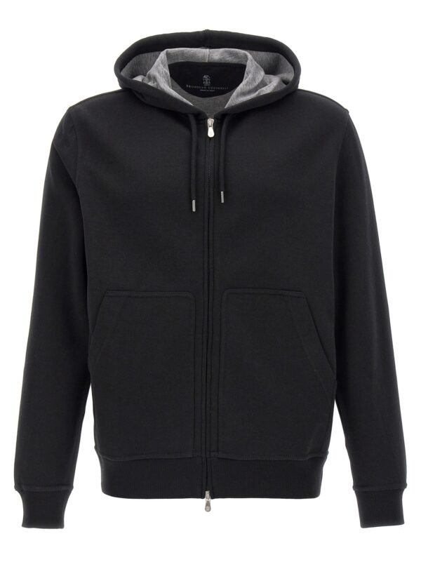 Black Cotton Sweatshirt