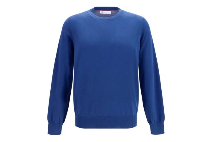 Blue Cotton Sweatshirt | Jag Couture London – New York
