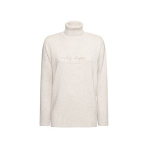 Beige Cashmere Turtleneck | Jag Couture London – New York