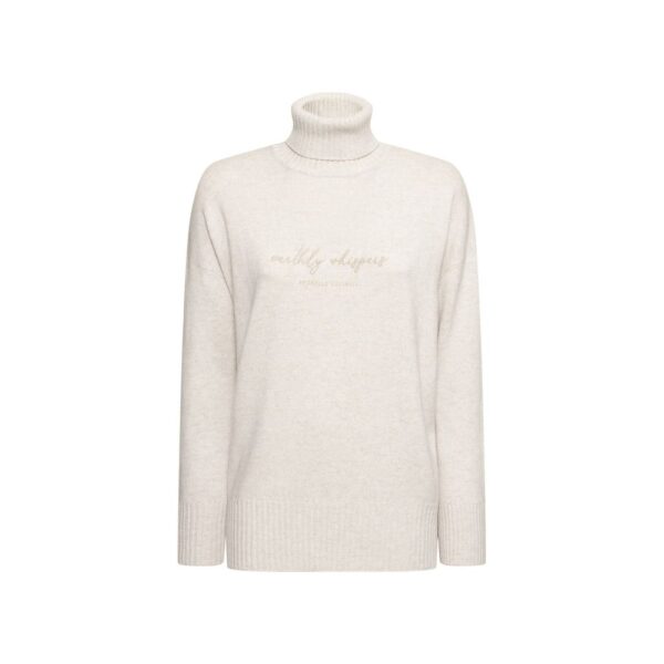 Beige Cashmere Turtleneck
