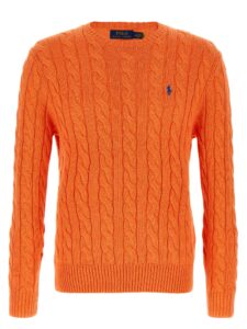 Orange Cotton Cardigan