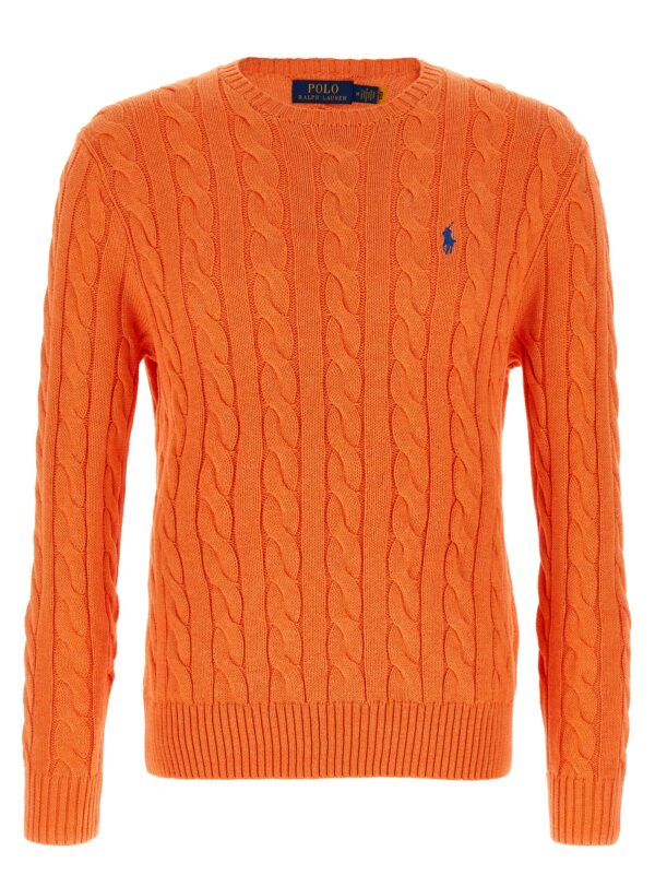 Orange Cotton Cardigan