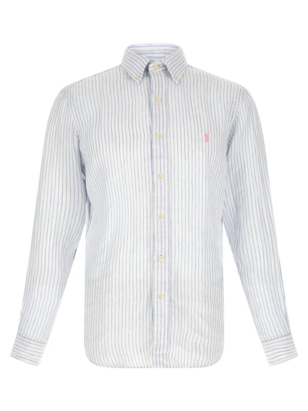 Blue Linen Blouse