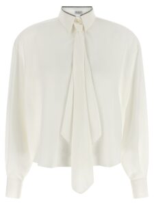 White Silk Blouse
