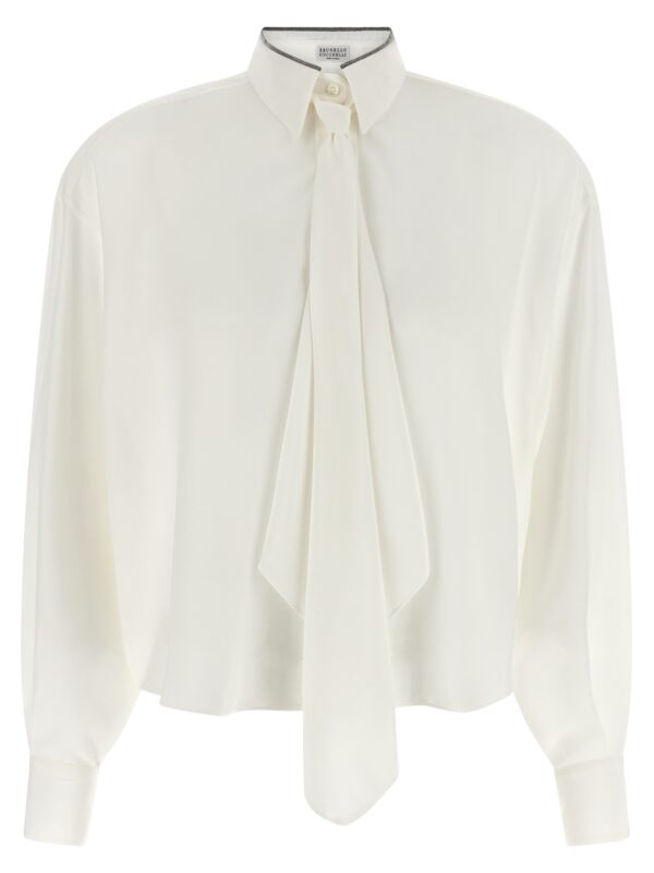 White Silk Blouse