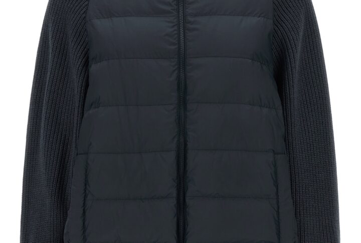 Blue Polyester Full-Length Jacket | Jag Couture London – New York