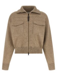 Beige Cashmere Cardigan