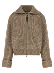 Beige Cashmere Cardigan