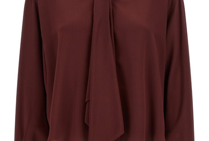 Bordeaux Silk Blouse | Jag Couture London – New York