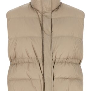 Gray Polyester Sleeveless Jacket