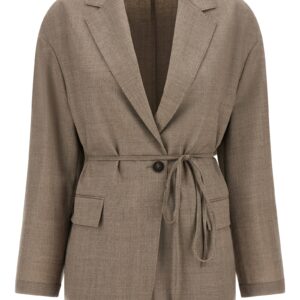 Beige Virgin Wool Blazer