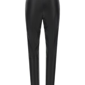 Black Lamb Leather Leggings