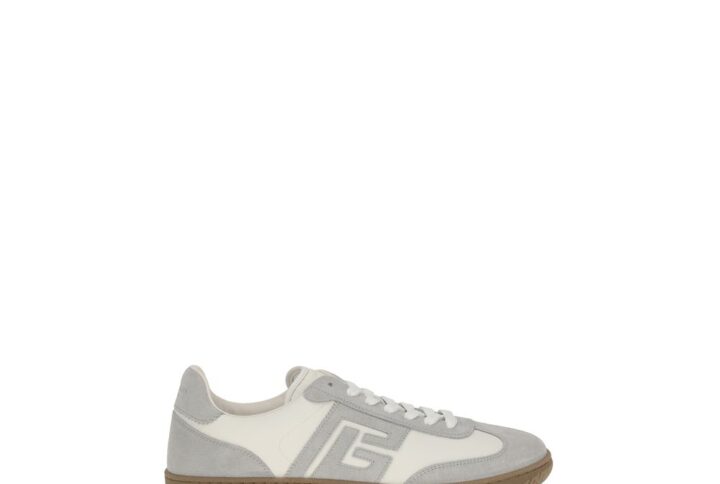 White Calf Leather Bos Taurus Athletic Sneakers | Jag Couture London – New York