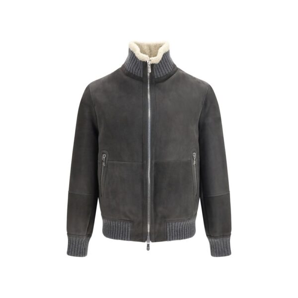 Gray Wool Oves Aries Full-Length Jacket