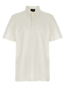 White Cotton Polo Shirt