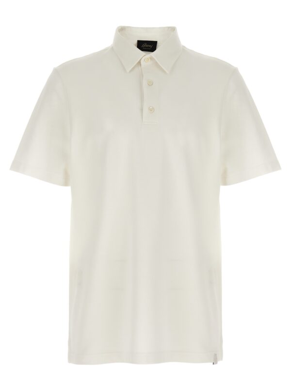White Cotton Polo Shirt