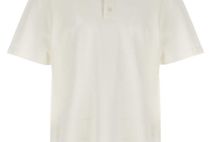 White Cotton Polo Shirt | Jag Couture London – New York