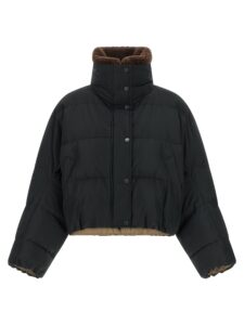 Black Cotton Full-Length Jacket