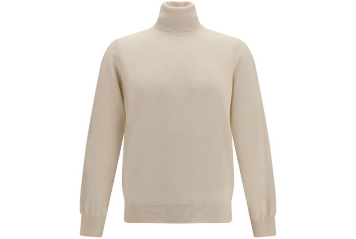 Beige Cashmere Turtleneck | Jag Couture London – New York