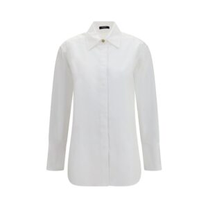 White Cotton Dress Shirt | Jag Couture London – New York