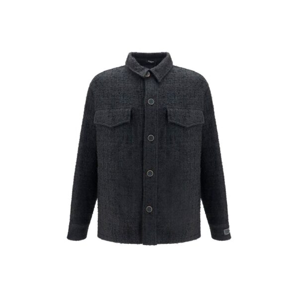 Black Cotton Shell Jacket