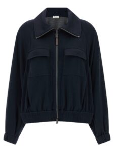 Blue Cotton Bomber