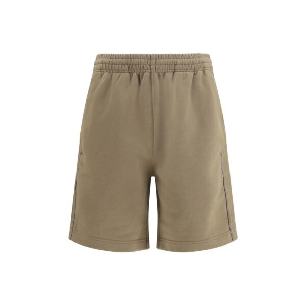 Brown Cotton Bermuda Shorts