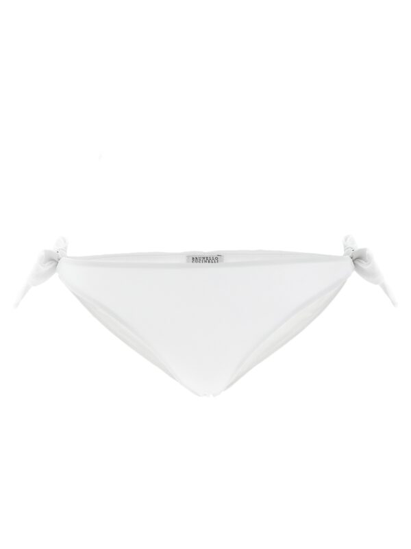 White Polyamide Swim Briefs