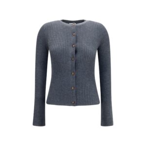 Gray Cashmere Cardigan