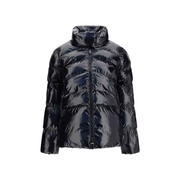 Black Polyamide Full-Length Jacket