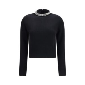 Black Wool Oves Aries Sweatshirt | Jag Couture London – New York