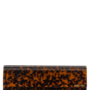 Beige Polyester Clutch Bag