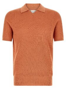 Orange Cotton Polo Shirt