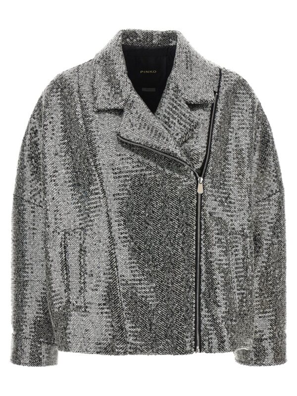 Silver Polyester Bomber