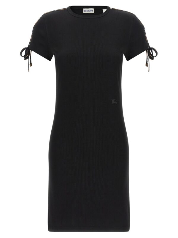 Black Cotton Short Dress