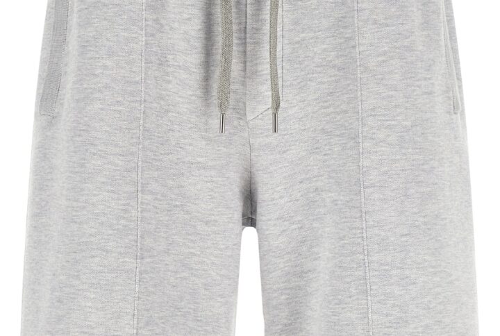 Gray Silk Bermuda Shorts | Jag Couture London – New York