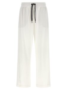 White Cotton Joggers (Workout Pants)