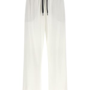 White Cotton Joggers (Workout Pants)