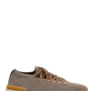 Gray Wool Low Top Sneakers