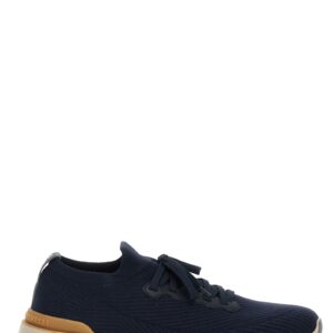 Blue Wool Athletic Sneakers