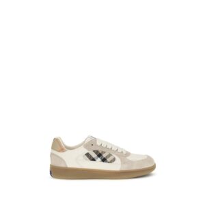 Beige Calf Leather Bos Taurus Low Top Sneakers | Jag Couture London – New York