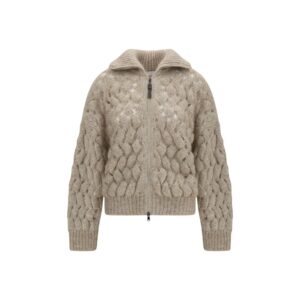 Beige Mohair Cardigan | Jag Couture London – New York
