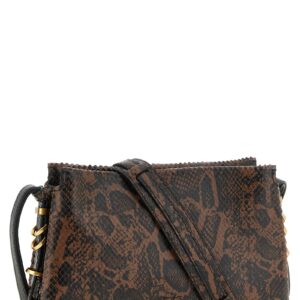 Brown Calfskin Crossbody Bag